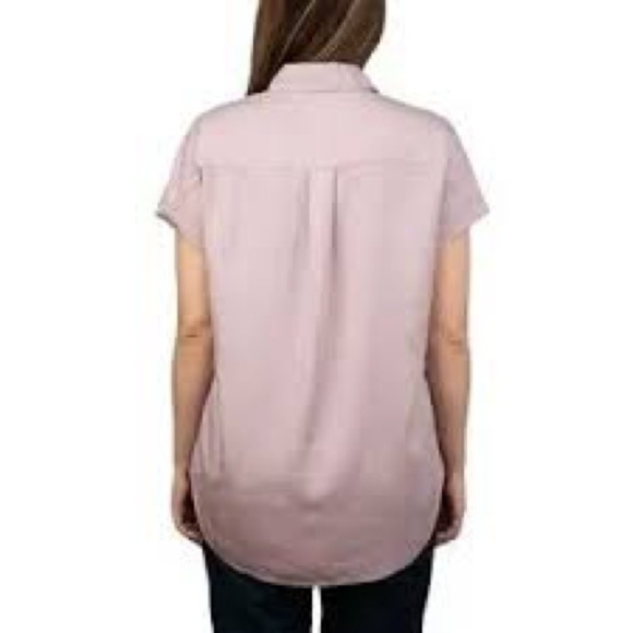 Tilley Lavender Button-Up Short Sleeve Top | 100% TENCEL | Size S - Picture 7 of 8